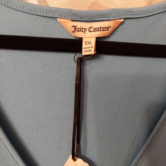 Juicy Couture  Delphinum Blue Faux Wrap Dress Sz 2XL NWT - Picture 3 of 12